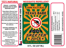 Load image into Gallery viewer, Skeeter Juice Natural Mosquito Repellent Oil 8 oz – Texas Babe